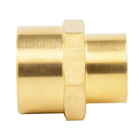 119-N1-N4 FLOFLEX BRASS PIPE FITTING REDUCUING COUPLER FEMALE X FEMALE REDUCER 1/2" FEMALE X 1/2" FEMALE NPT